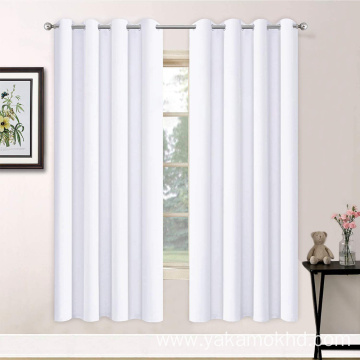 Pure White Blackout Curtains 72 Inch Long